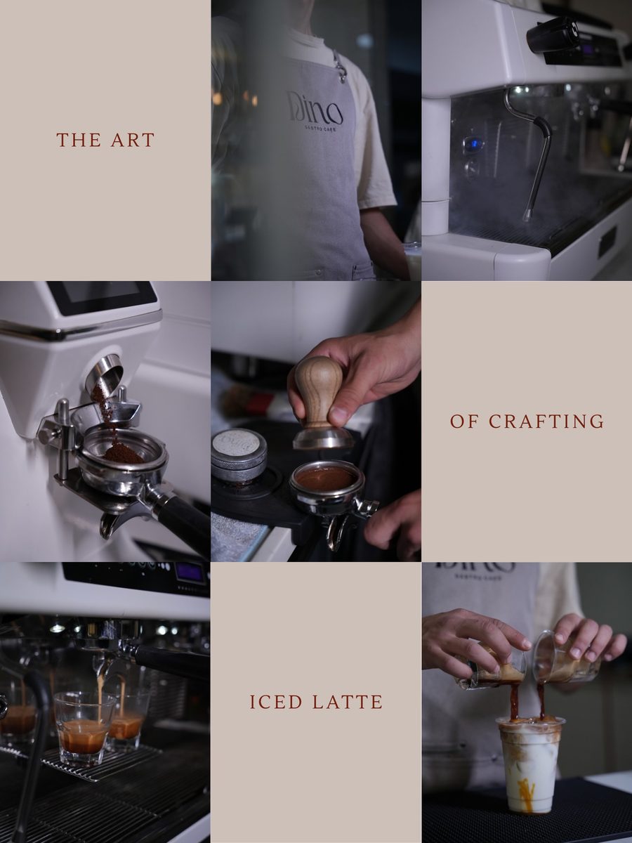 Espresso hazırlanışından kareler
